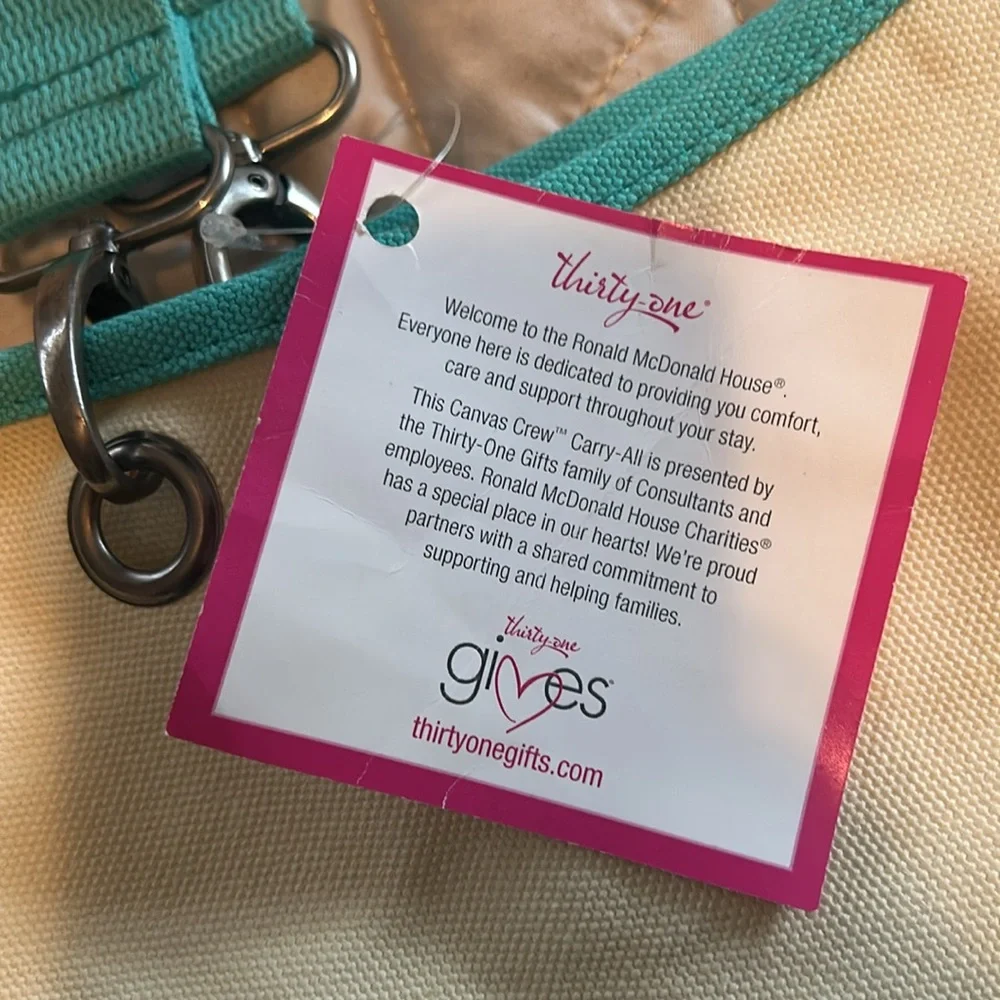 Thirty - one, Ronald McDonald House Charitie canvas Bag